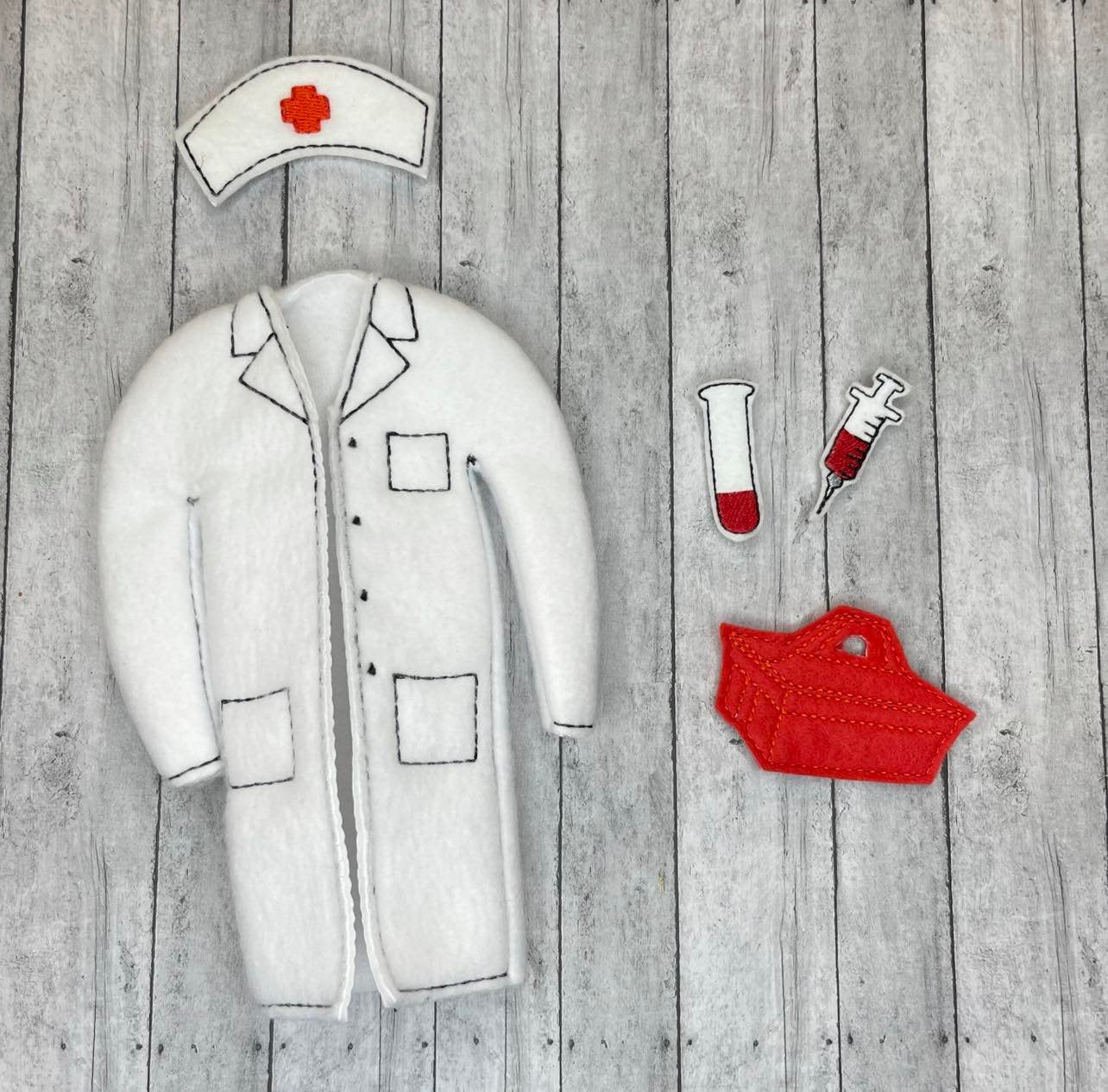 Nurse Elf Sweater Set