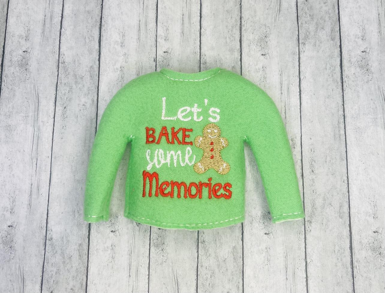 Let's Bake Some Memories Elf Sweater